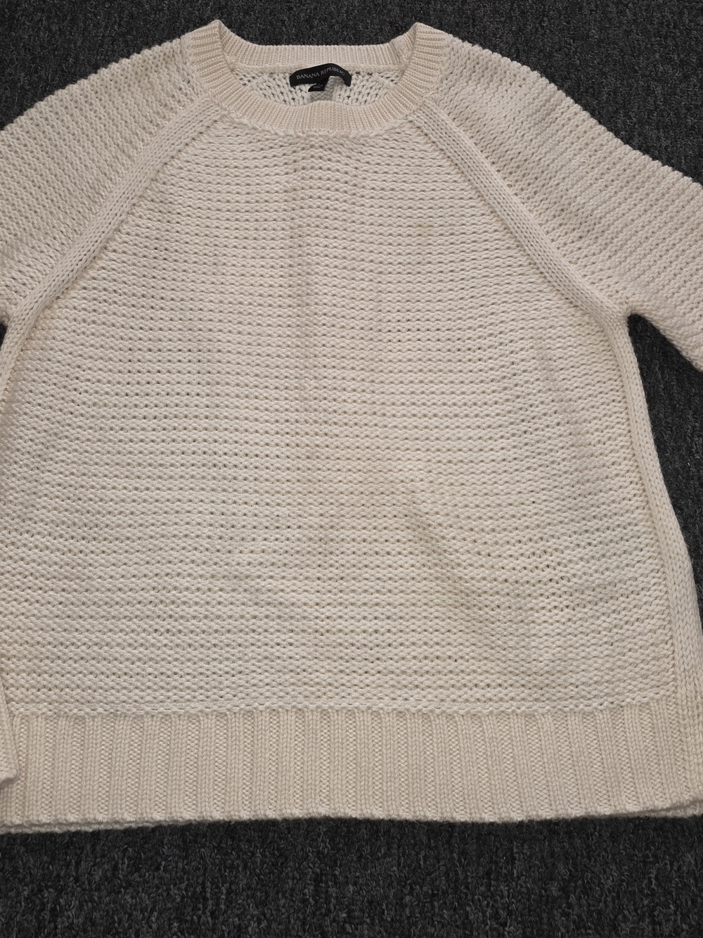 Banana Republic Women's Cream Knit Pullover Sweater